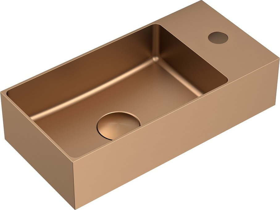 Nerezové umývátko v měděné barvě 36,5x18 cm Aurum – Sapho