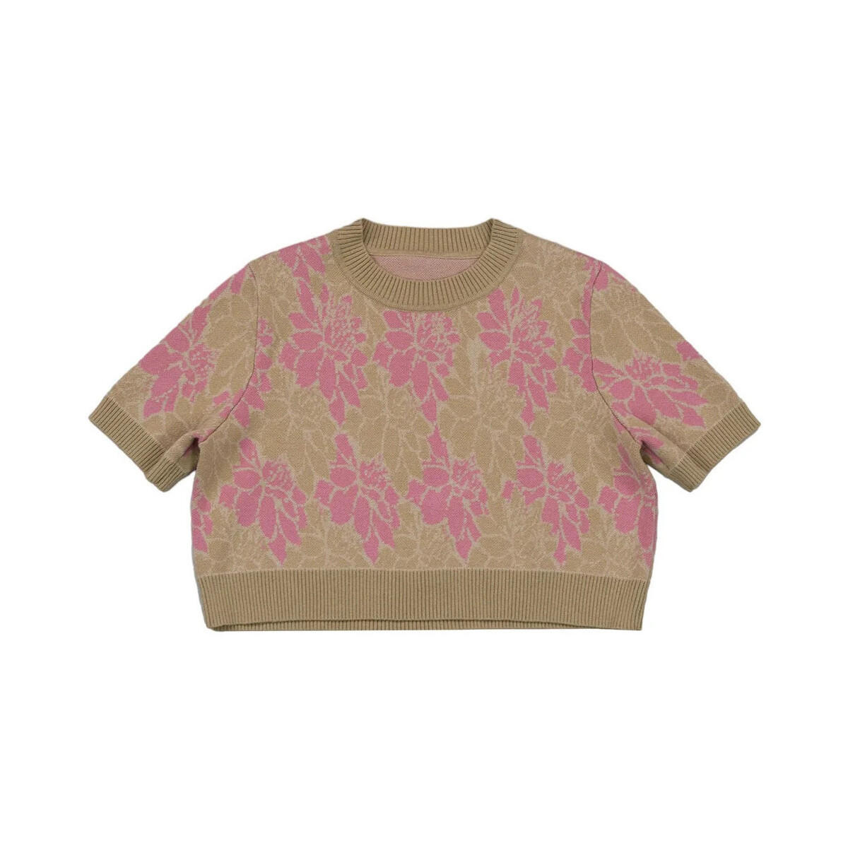 Balou  FLORAL KNIT TOP  Růžová