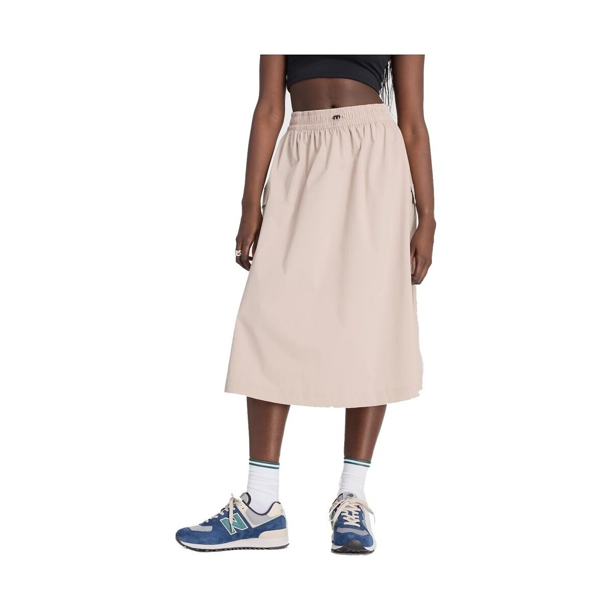 New Balance  MIDI CARGO SKIRT  Šedá