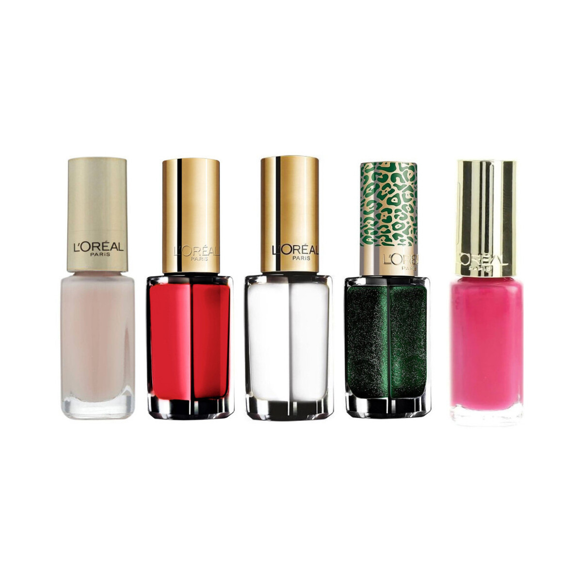 L'oréal  Set of 5 Color Riche Nail Polishes - 101/873/857/423/21