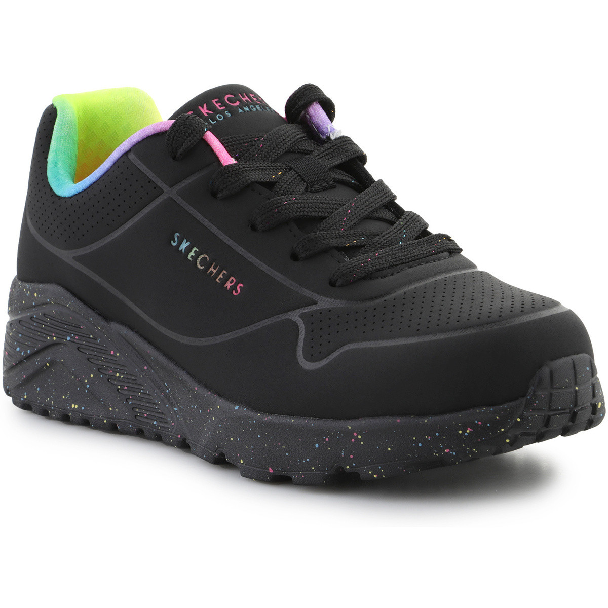 Skechers  Uno Lite Rainbow Speckle 310456L-BKMT Black/Multi  ruznobarevne