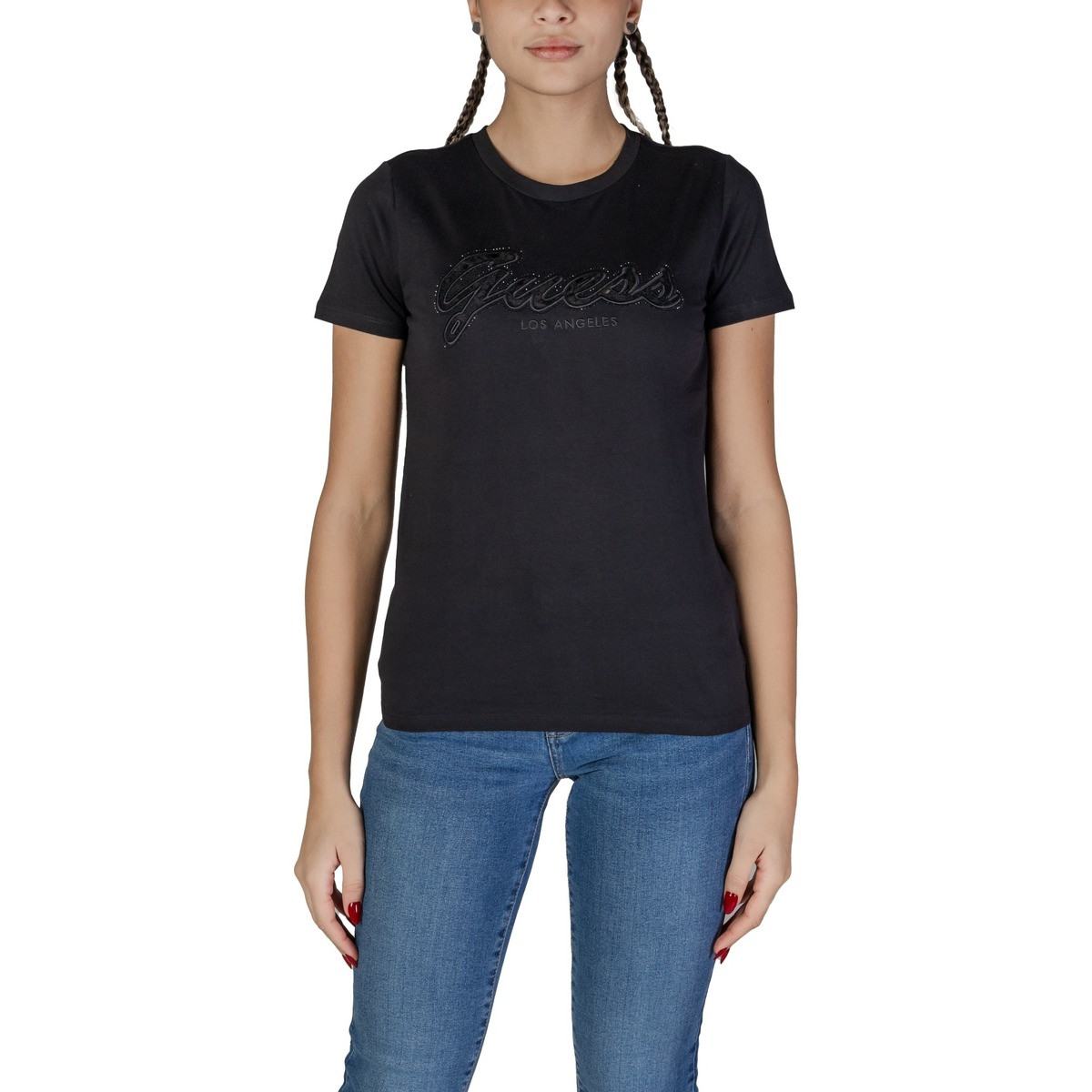 Guess  SS SCRIPT LACE LOGO W5RI08 K9RM1  Černá