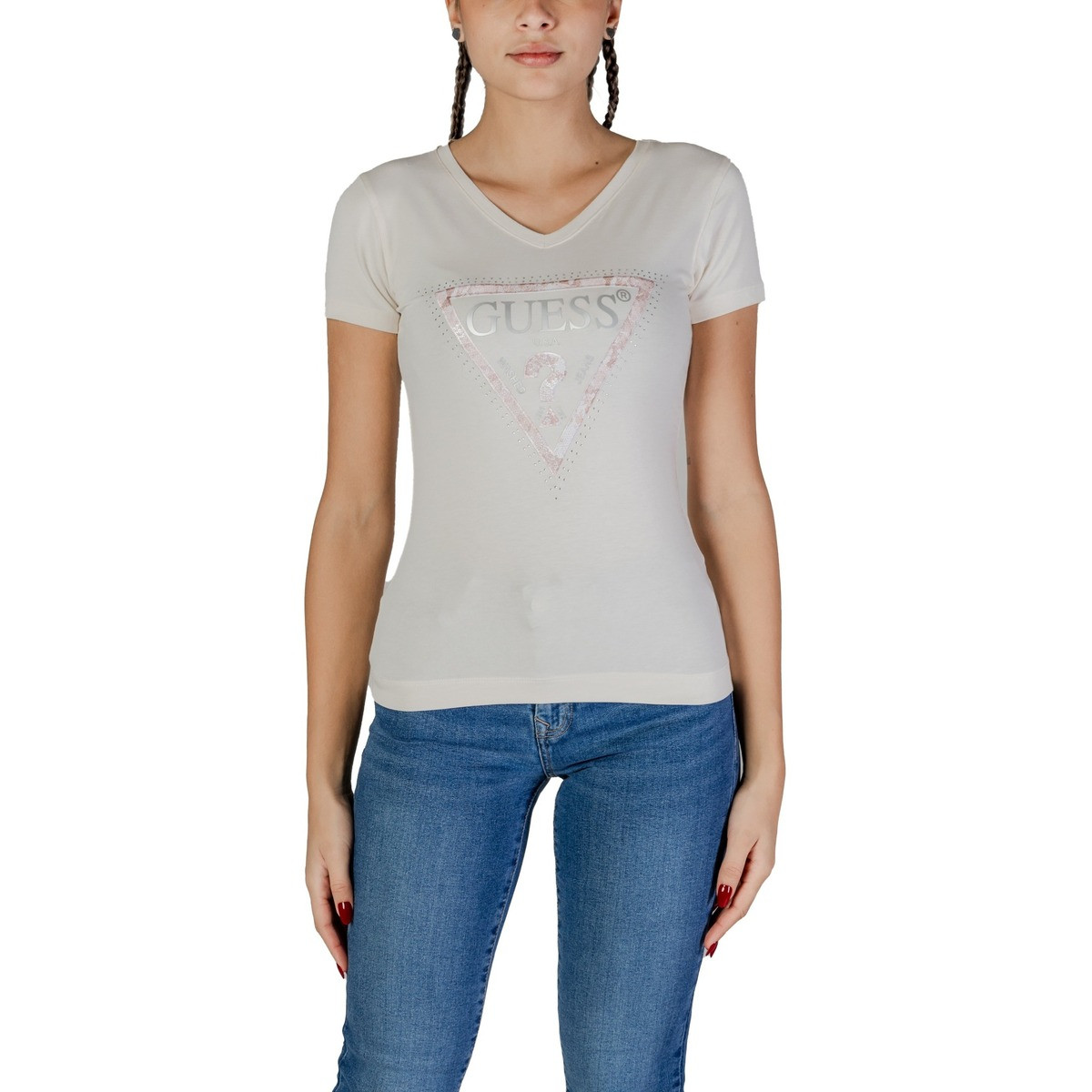 Guess  SS VN PYTHON TRIANGLE W5RI21 J1314  Bílá