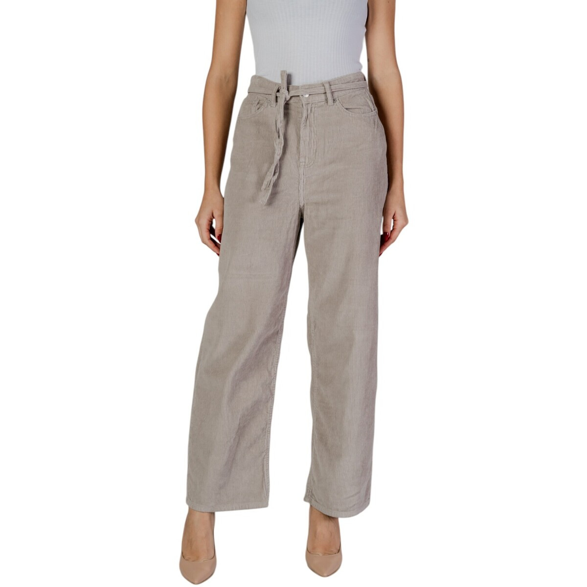 Only  ONLBLEECKER MW BELT LOOSE CORD PANT PN 15334348  Béžová
