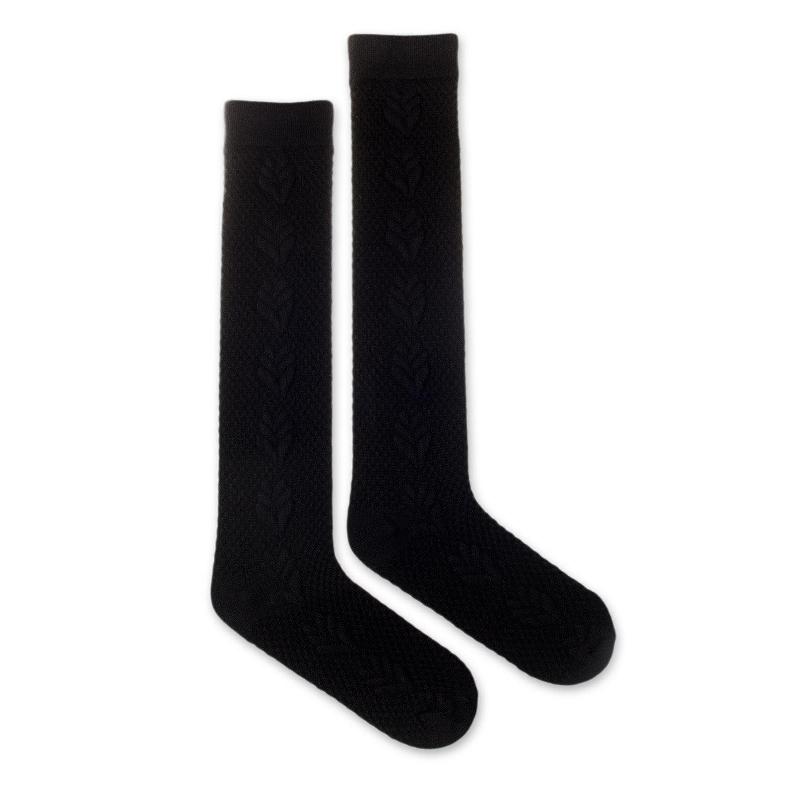 Vlněné podkolenky Vlnáč Pletenec černé