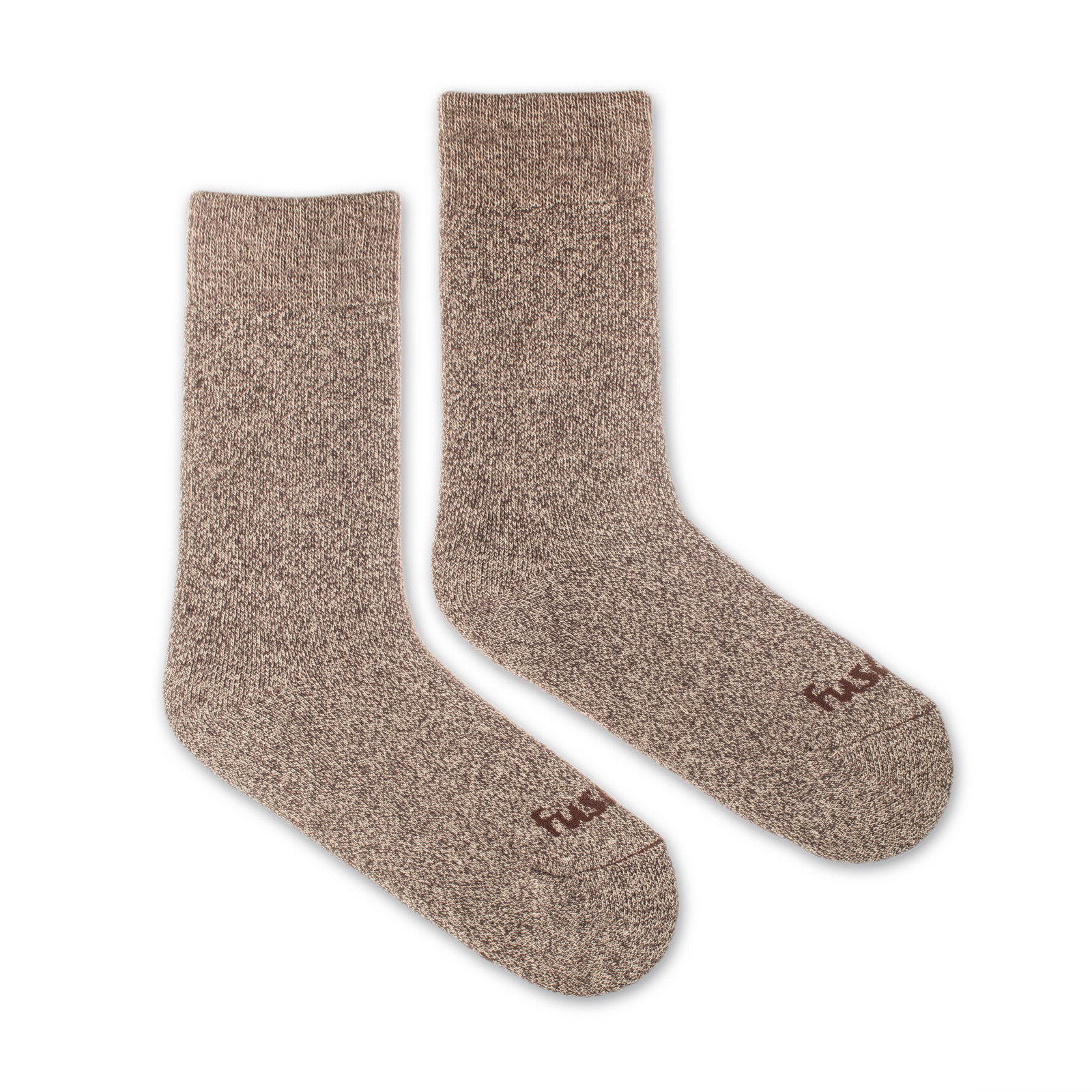Ponožky Froté melír béžově hnědé