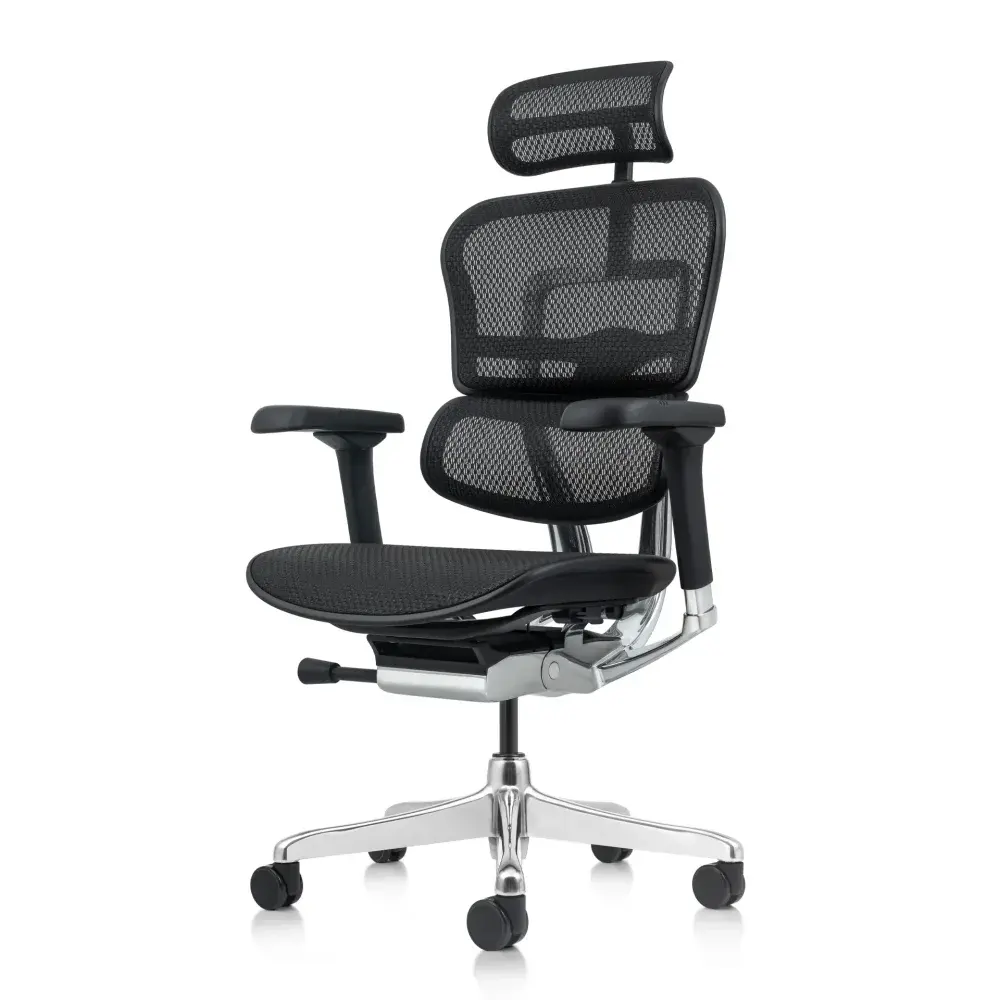 Kancelářská ergonomická židle SIRIUS Q24 NEO – celosíť, černá, nosnost 150 kg, záruka 3 roky