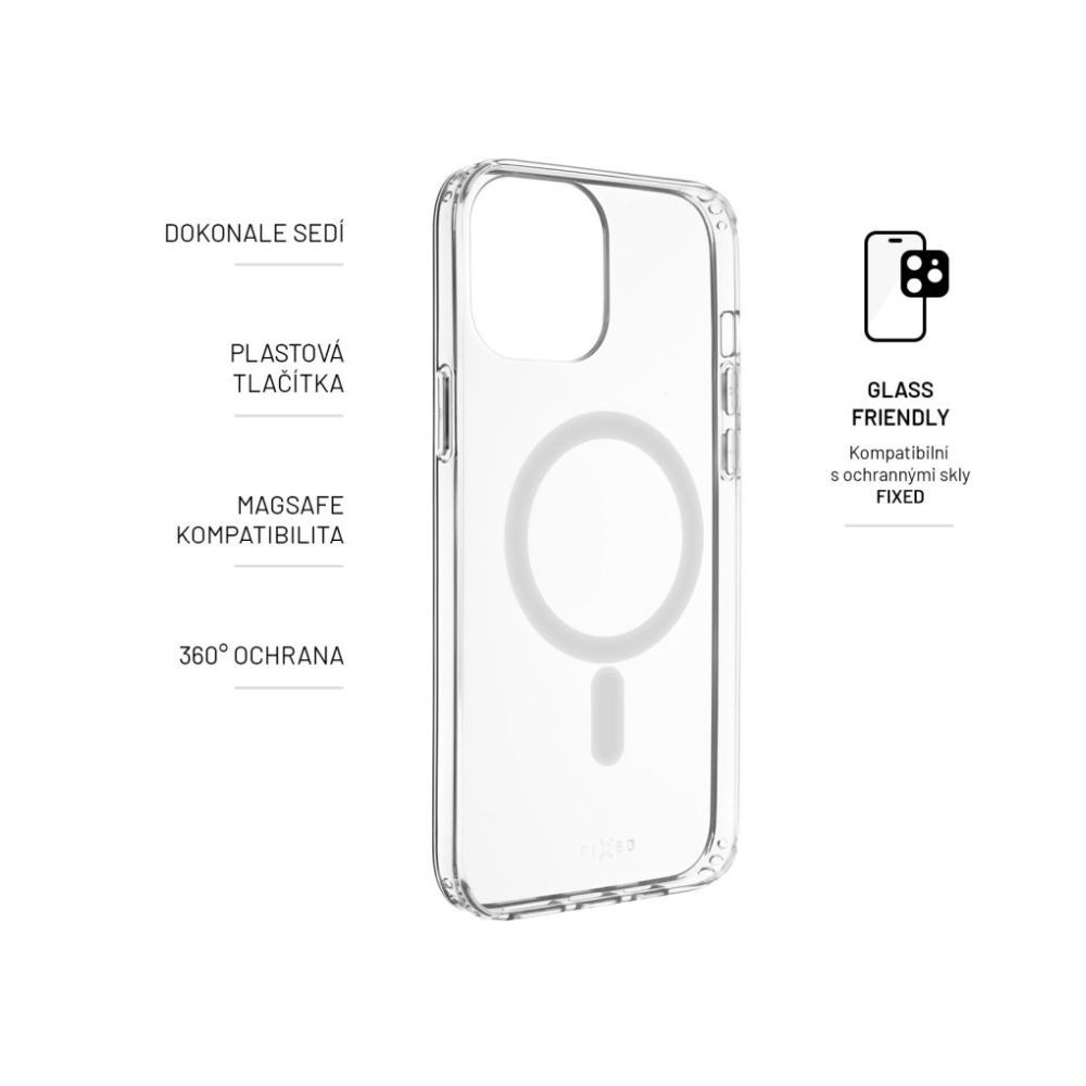 Zadní kryt FIXED MagPure s podporou Magsafe pro Samsung Galaxy A36 5G, čirá
