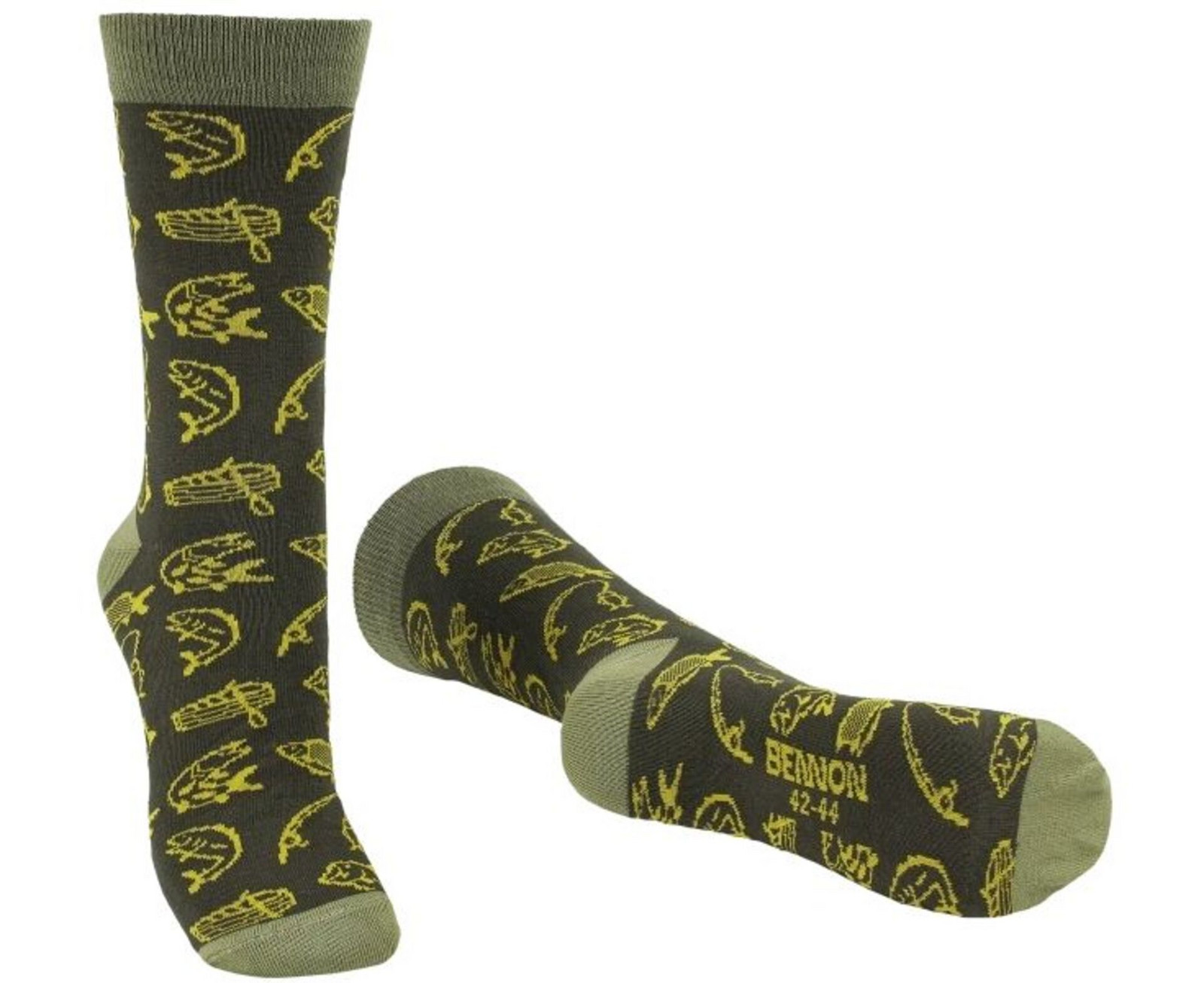 BENNON BENNONKY Fish Socks green Ponožky 39-41
