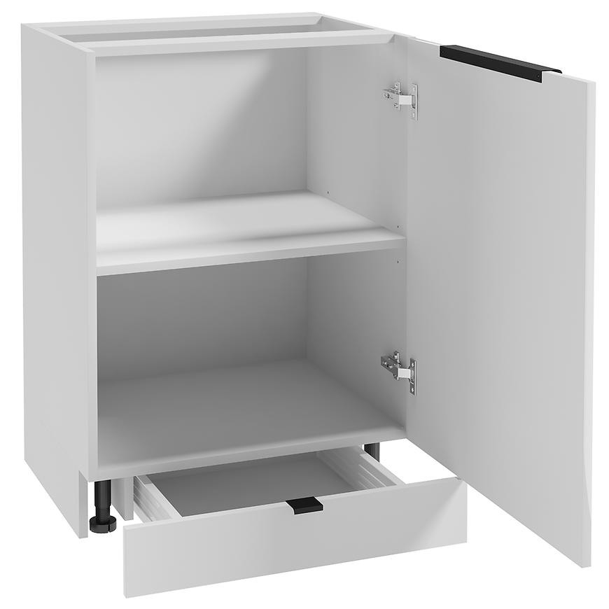 Kuchyňská skříňka Basti B60 1D2S bílá