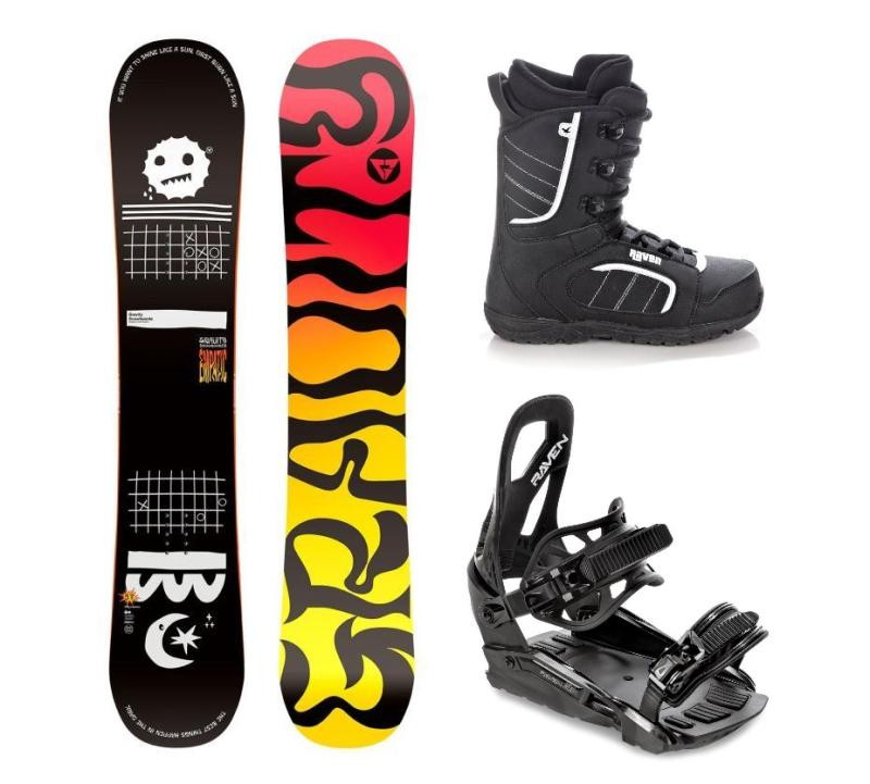 Gravity Empatic 24/25 snowboard + Raven S230 Black vázání + Raven Target obuv