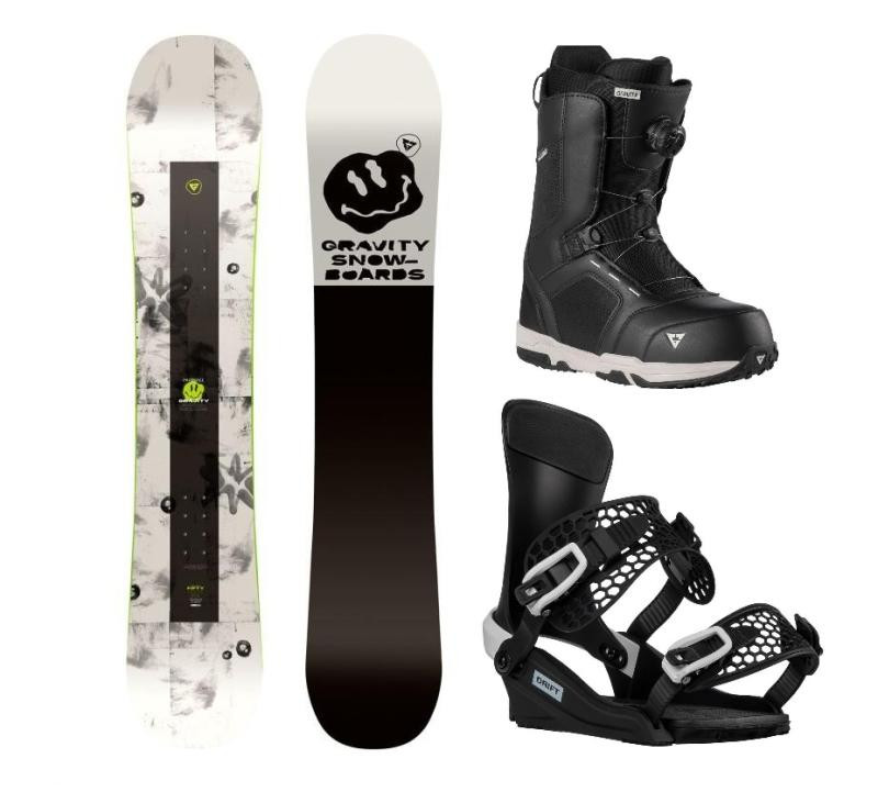 Gravity Madball 24/25 snowboard + Gravity Drift black/white vázání + Gravity Recon Atop black boty