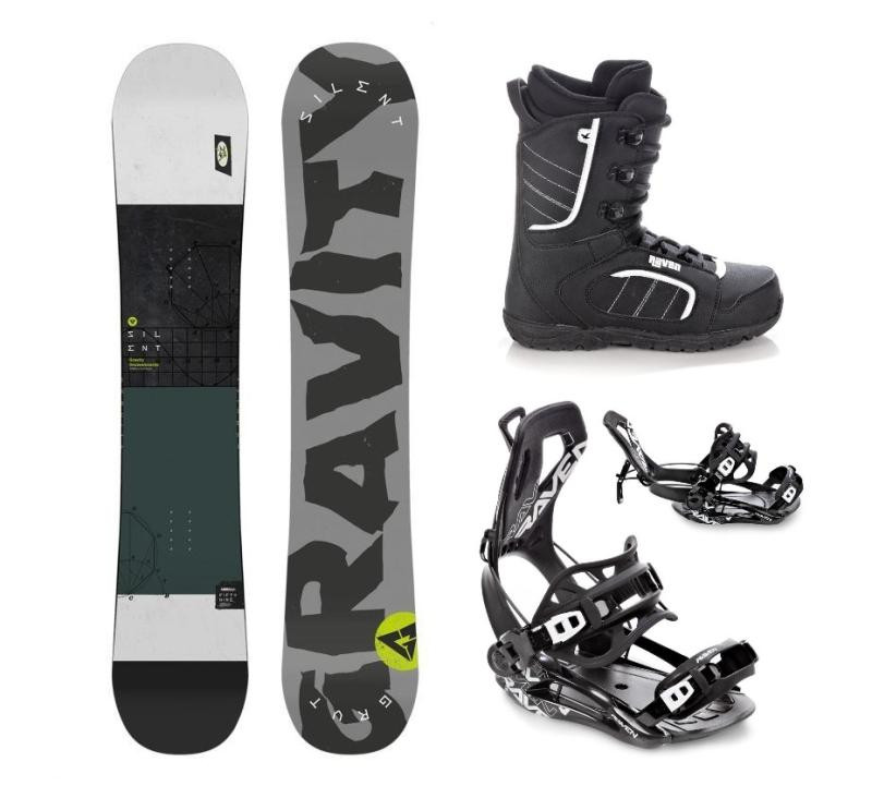 Gravity Silent 24/25 snowboard + Raven Fastec FT360 black vázání + Raven Target obuv