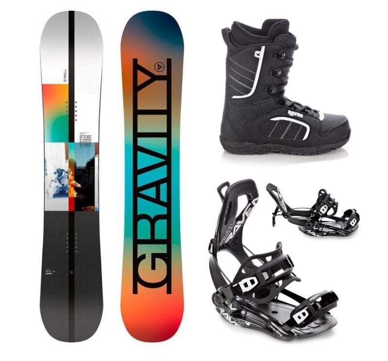 Gravity Symbol 24/25 snowboard + Raven Fastec FT360 black vázání + Raven Target obuv