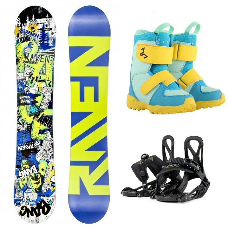 Raven Bang junior mini dětský snowboard + Beany Kido vázání + Beany Joker boty