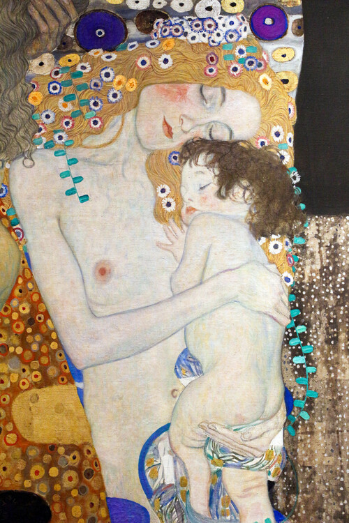 Gustav Klimt Obrazová reprodukce The Three Ages of the Woman (1905), Gustav Klimt, 26.7 × 40 cm