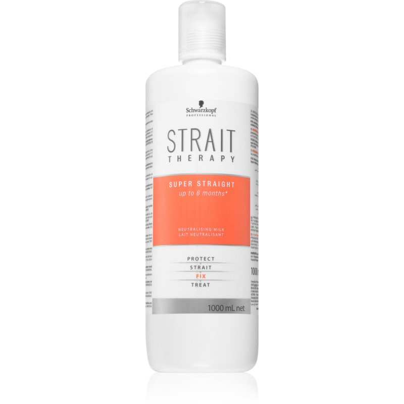 Schwarzkopf Professional STRAIT Therapy Neutralising Milk mléko na vlasy pro fixaci a tvar 1000 ml