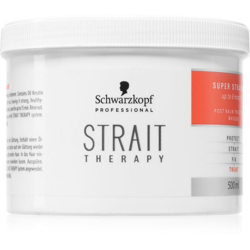 Schwarzkopf Professional STRAIT Therapy Post Balm Treatment restrukturalizační maska pro posílení vlasů 500 ml
