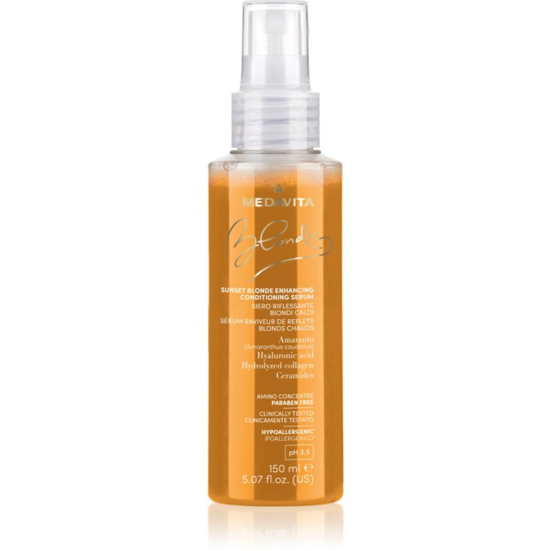 Medavita Blondie Sunset Blonde Enhancing Serum zkrášlující sérum pro barvené vlasy 150 ml