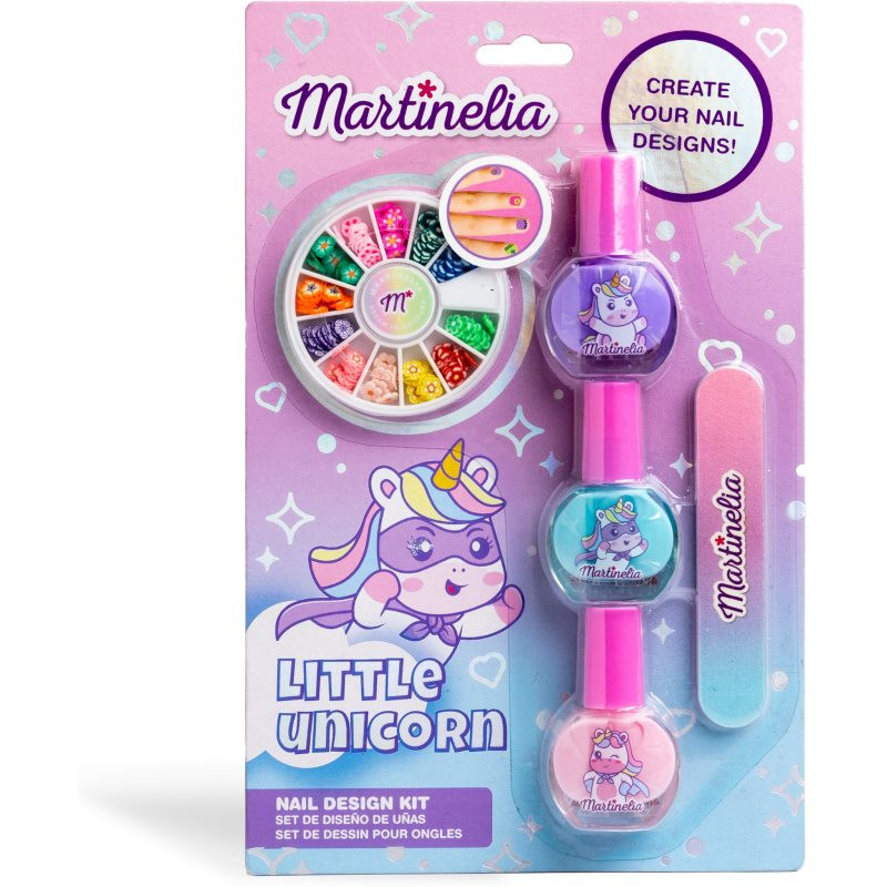Martinelia Little Unicorn Nail Design sada na nehty pro děti