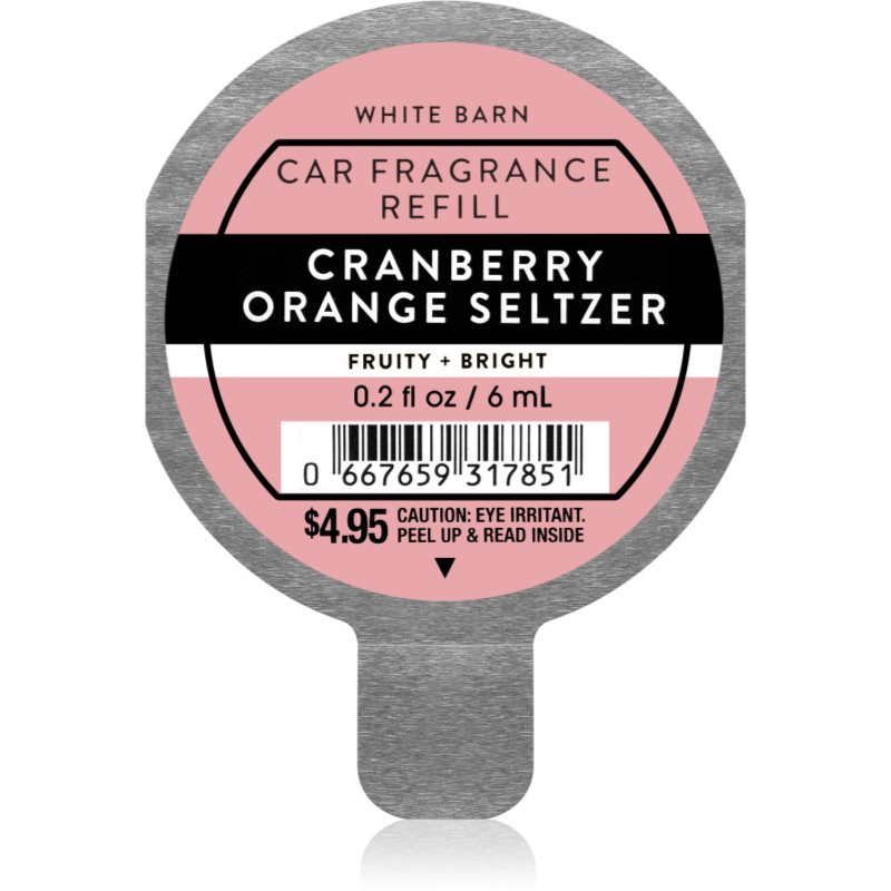 Bath & Body Works Cranberry Orange Seltzer vůně do auta náhradní náplň 6 ml