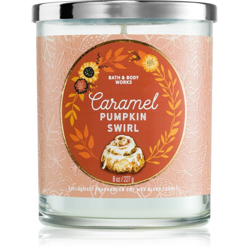 Bath & Body Works Caramel Pumpkin Swirl svíčka 227 g