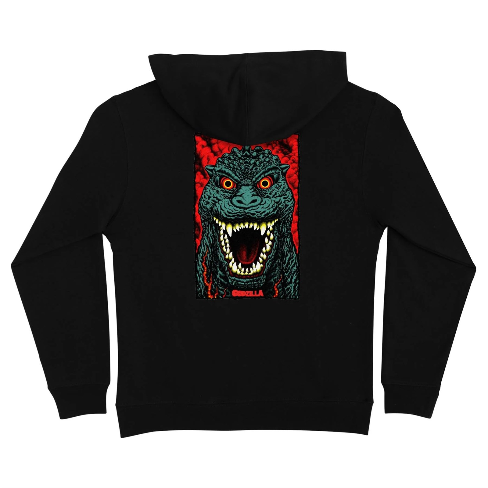 mikina SANTA CRUZ - Godzilla Destroyer PO Hooded Midweight Sweatshirt Black (152629)