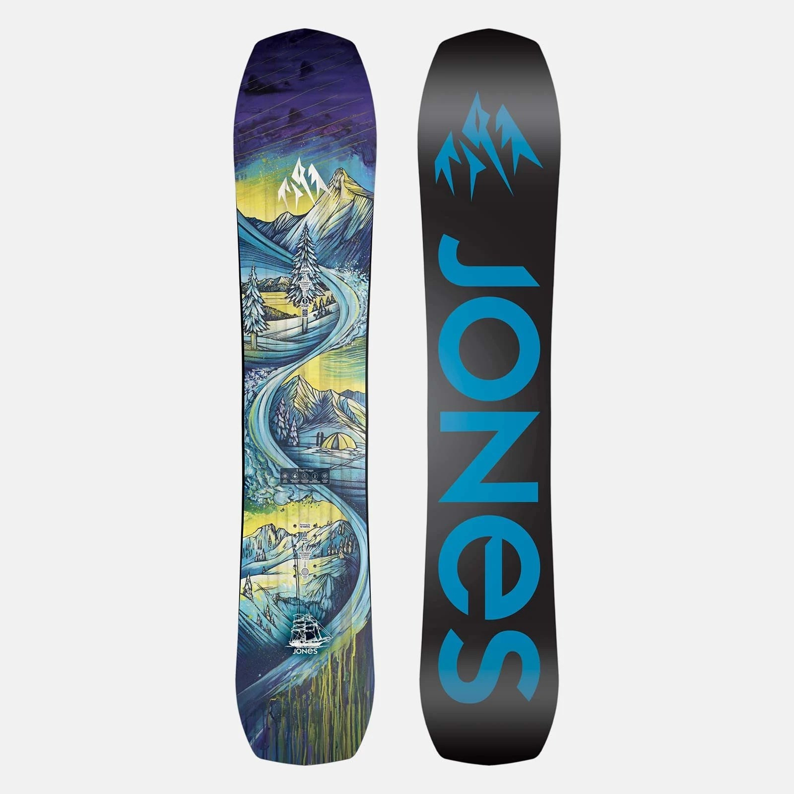 snowboard JONES - Youth Flagship Blue (BLACK)