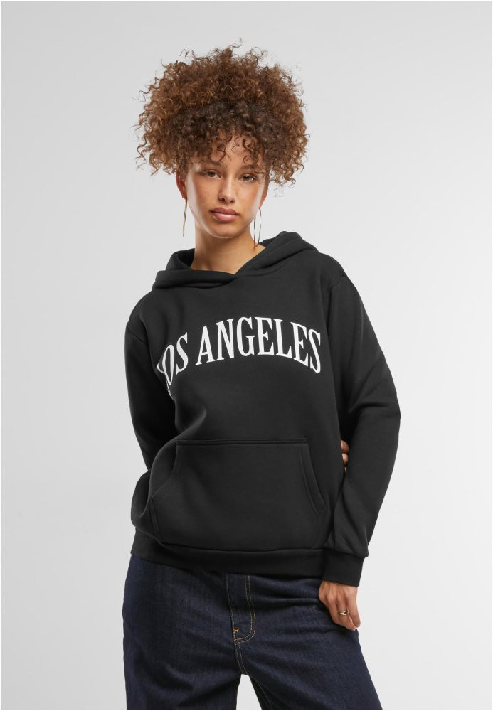 Los Angeles Ladies Fluffy Hoody - black L