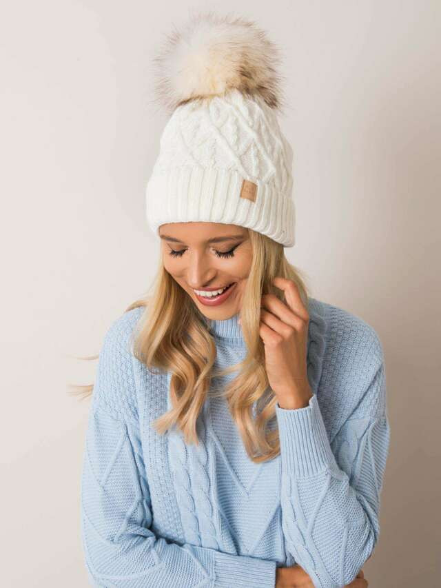 Čepice JK CZ 9.74 ecru - jedna velikost