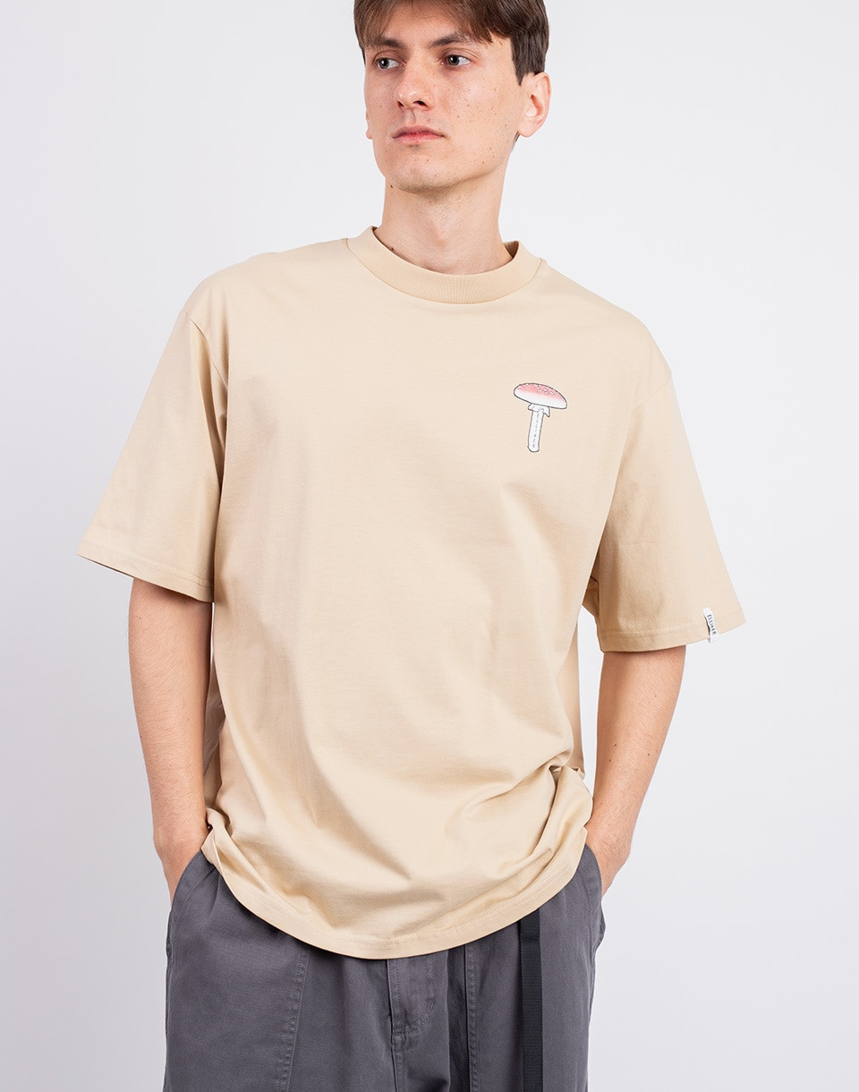 Elliker Rill Spore Print Short Sleeve T-Shirt SAND M