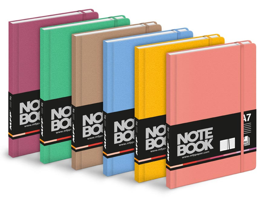 MFP 7501607 Blok s gumkou A7 linka, 100 listů, mix2