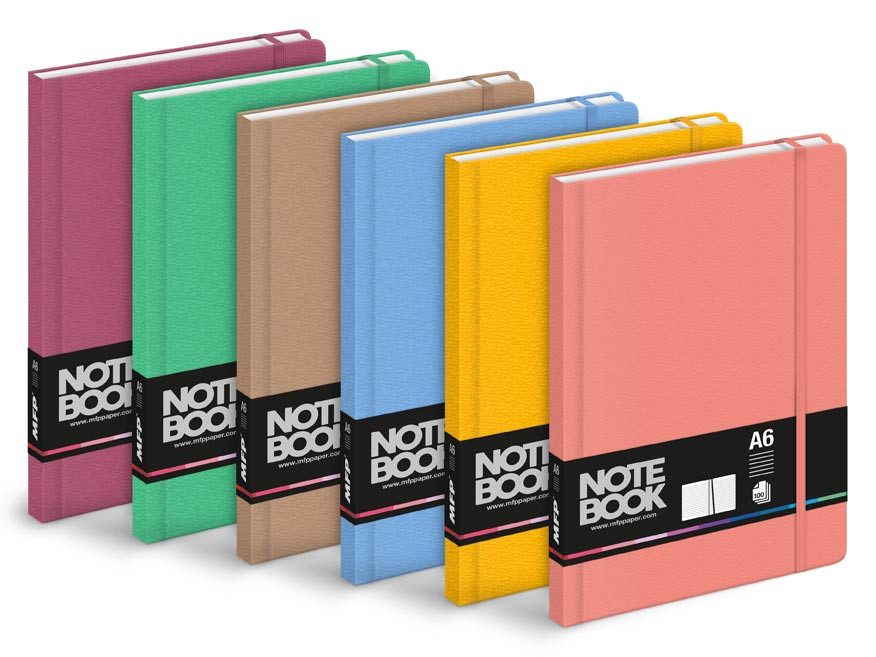 MFP 7501608 Blok s gumkou A6 linka, 100 listů, mix2