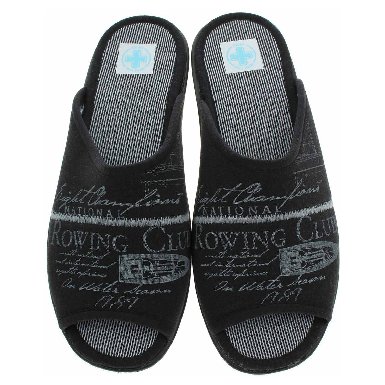 Ecco Pánské domácí pantofle Medi Line S72-37742 black 24800401