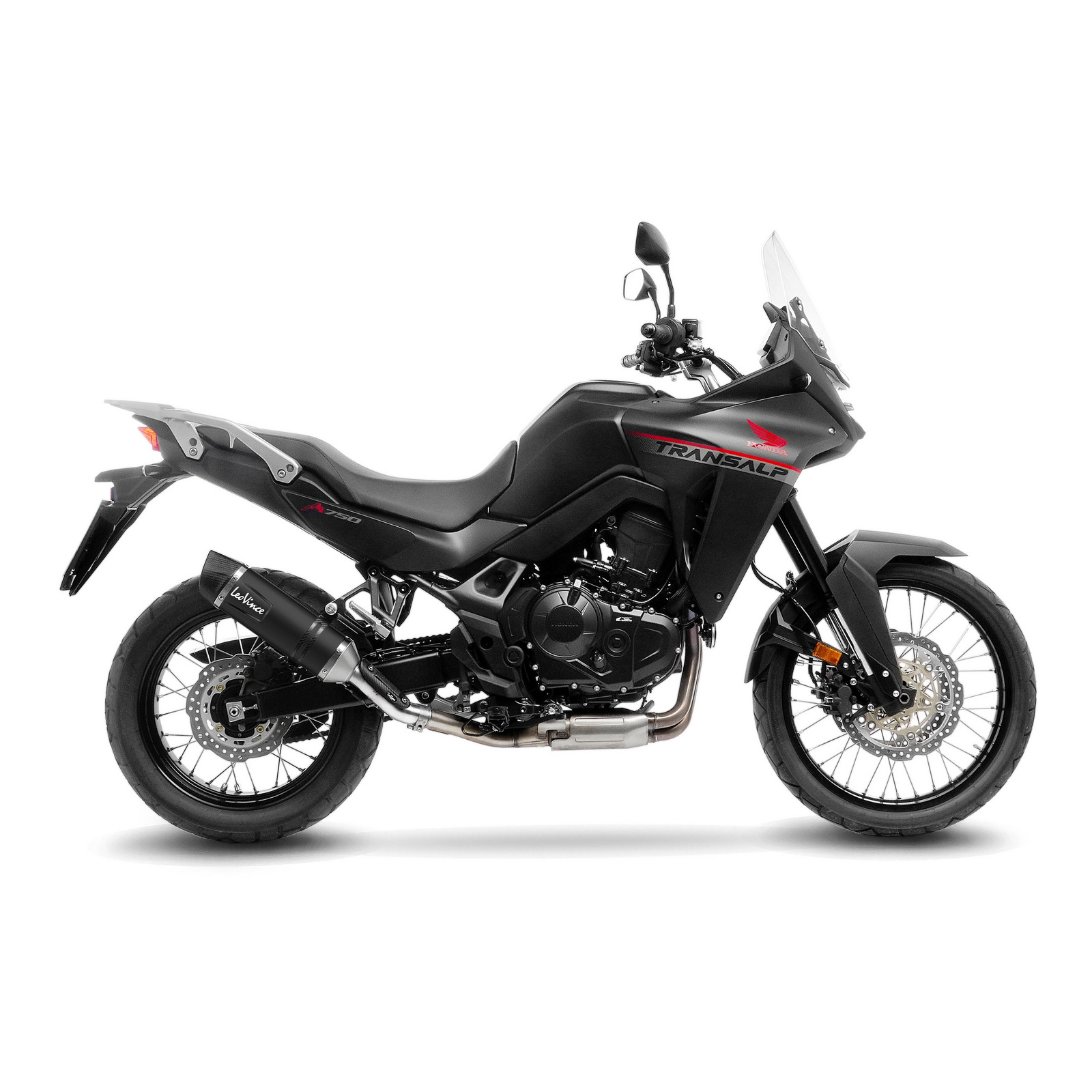 LeoVince LV One Evo Black Slip-on HONDA XL 750 TRANSALP URBAN / EASY TRAVEL / TRAVEL EDITION (23-24)