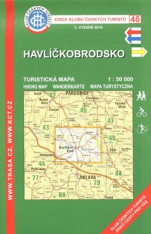 Havlíčkobrodsko /KČT 46 1:50T Turistická mapa