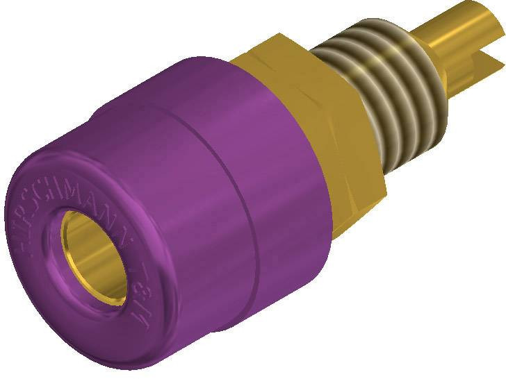 SKS Hirschmann BIL 20 Au vi zdířka pro banánek zásuvka, vestavná vertikální Ø pin: 4 mm fialová 1 ks