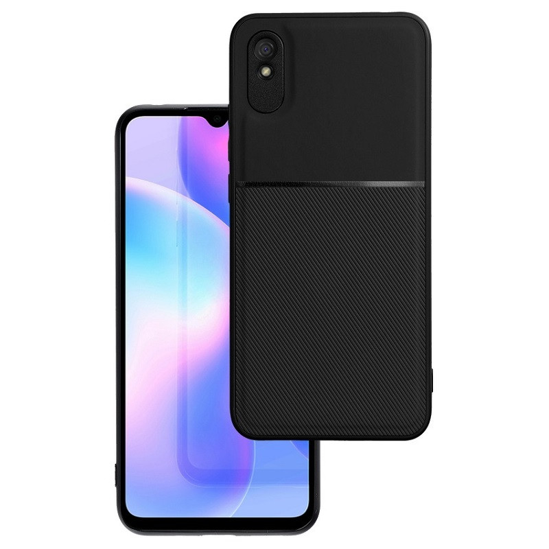 Pouzdro silikon Xiaomi Redmi 14C Noble s podložkou pro magnet držák černé