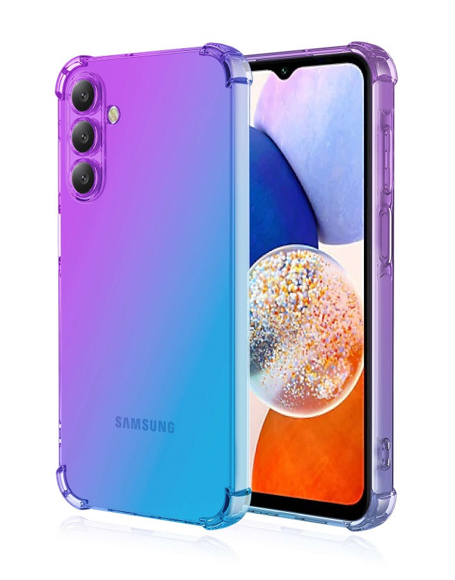 Kryt TopQ Samsung A16 Shock duhový fialovo-modrý 132294