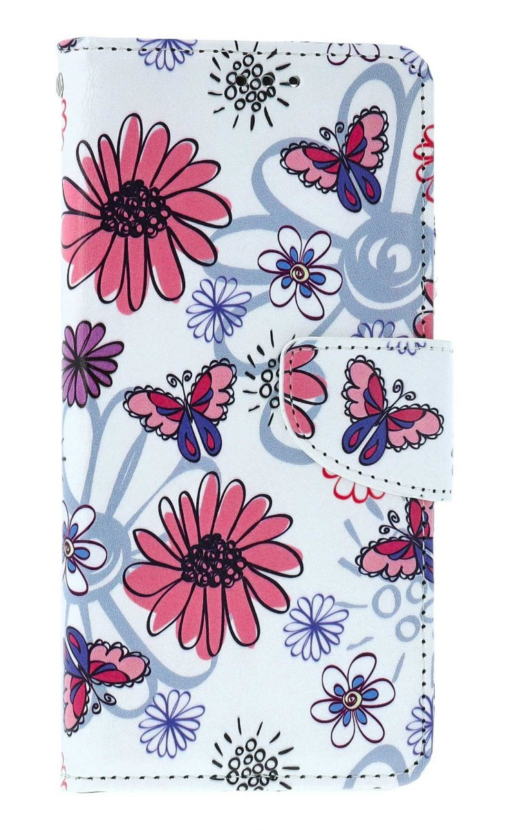 Pouzdro TopQ Xiaomi Redmi Note 13 knížkové Flowers 129995