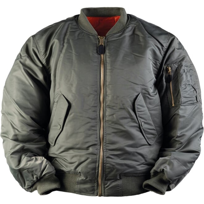 Bunda MA1 Bomber Fliegerjacke Basic olivová XS