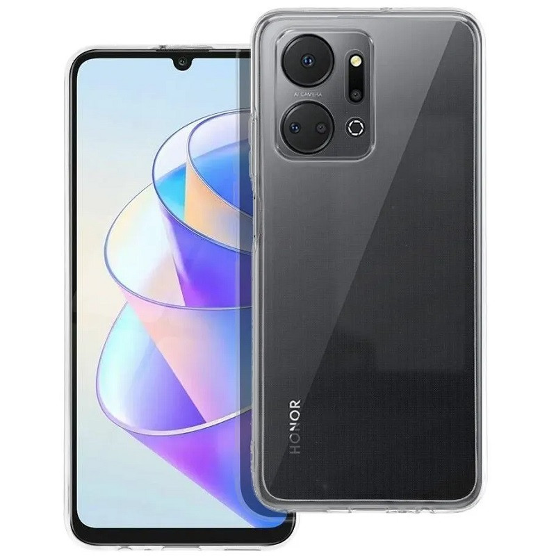 Pouzdro silikon Honor X7a Camera Protection transparentní