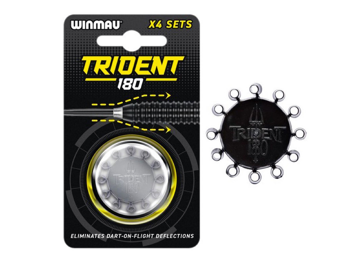 Winmau Trident 180 kroužky, černé