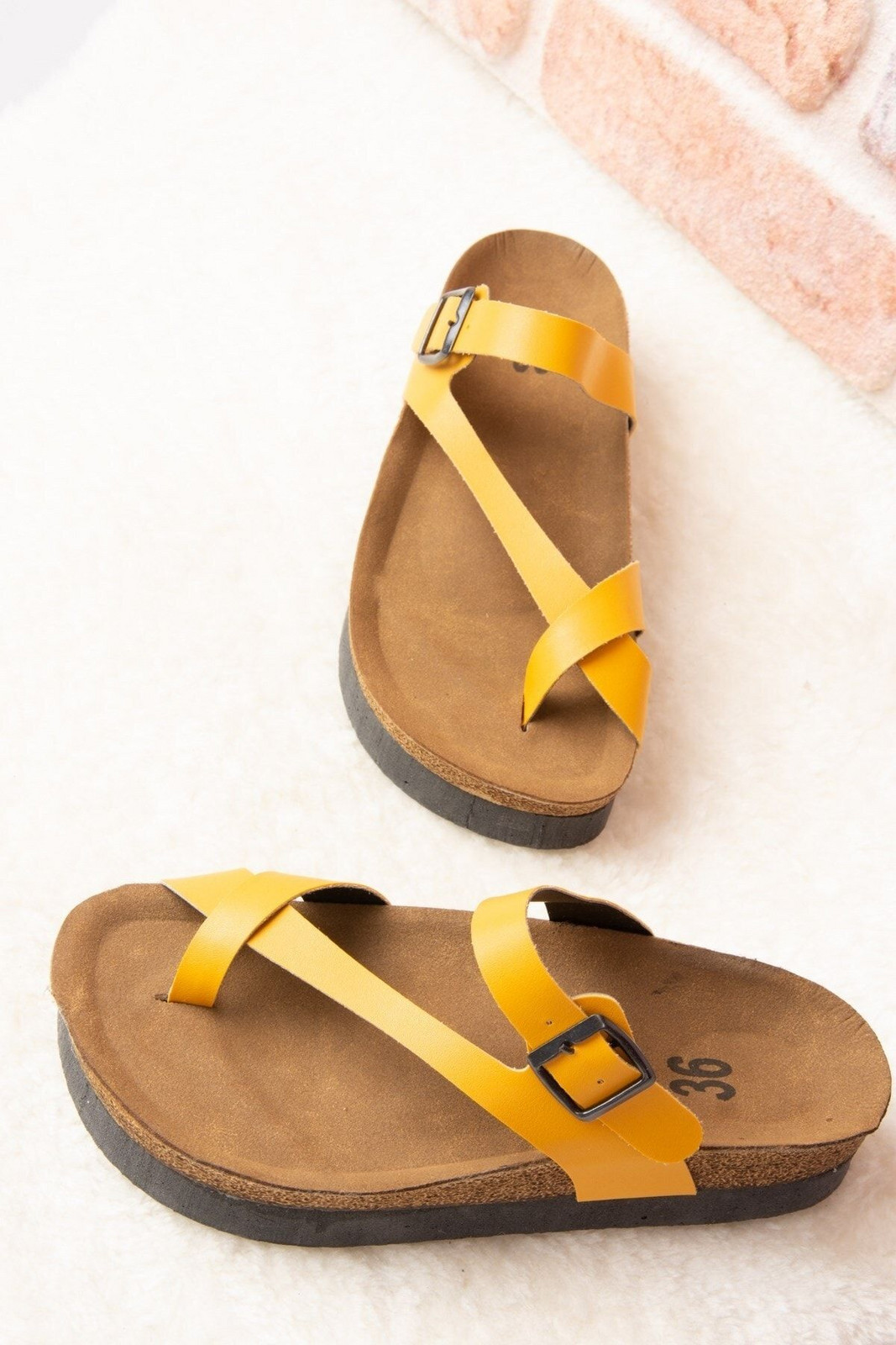 Fox Shoes Mustard Women's Slippers