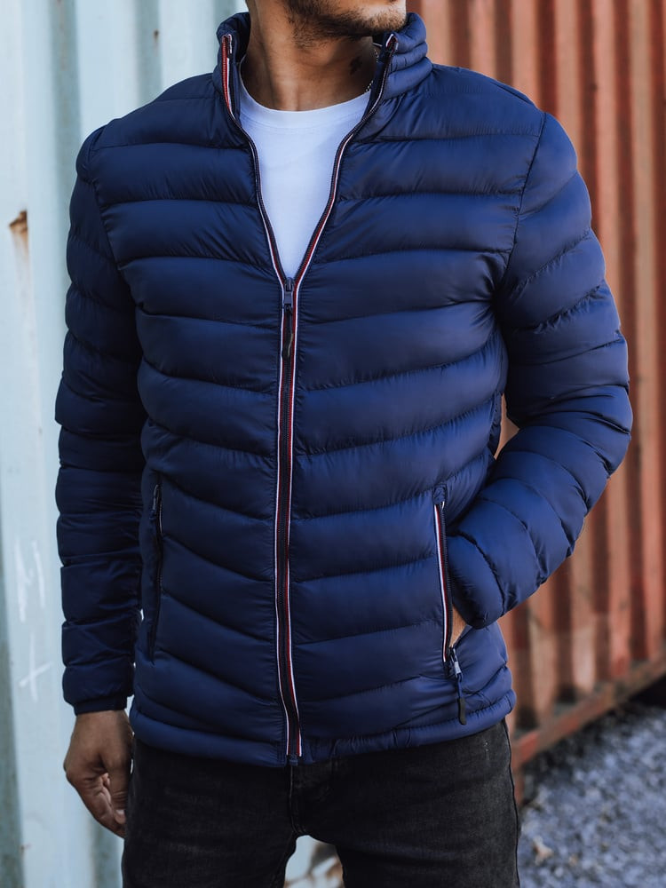 DStreet Kurtka męska przejściowa pikowana granatowa