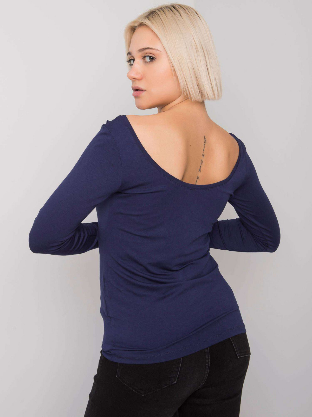 Blouse-FA-BZ-7552.94P-navy blue