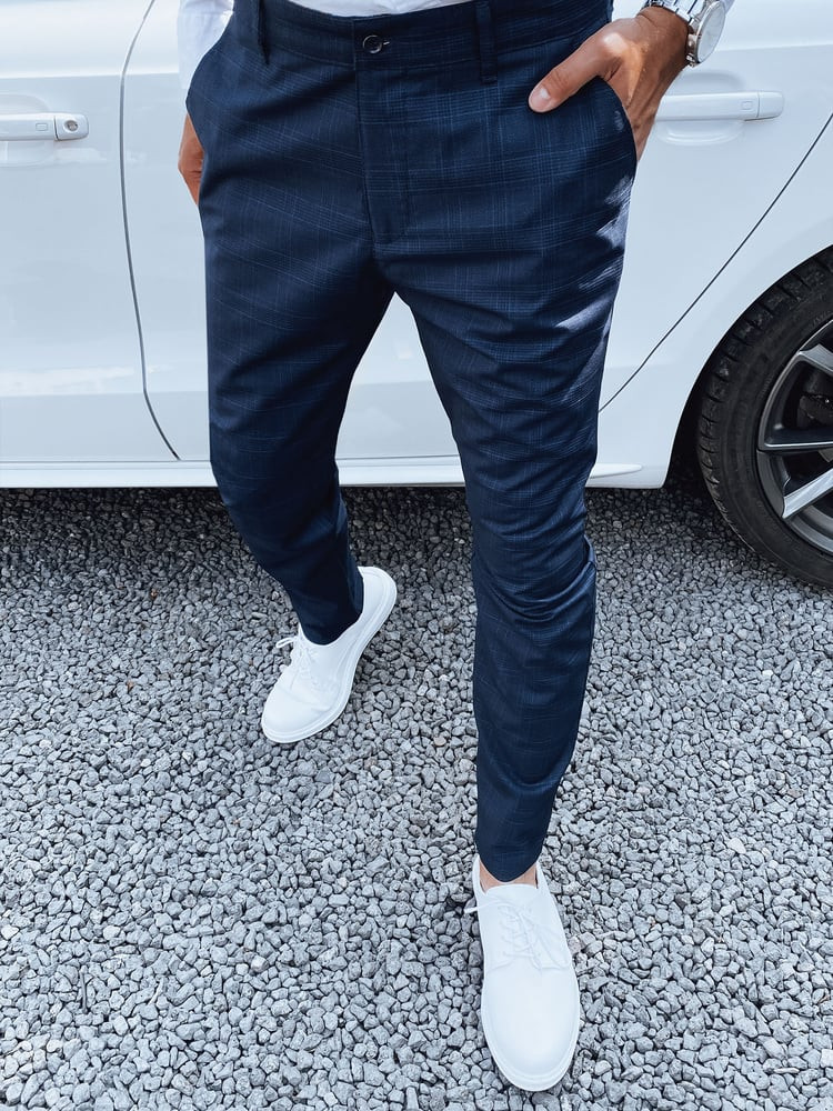 Spodnie męskie chinosy ciemnoniebieskie Dstreet