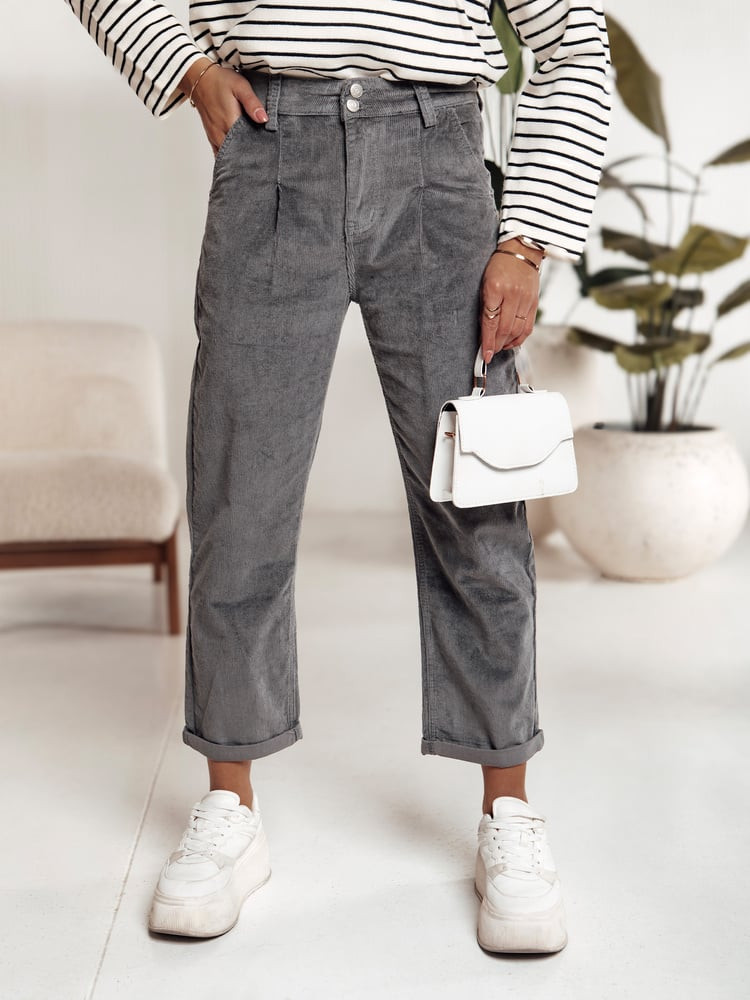 Spodnie damskie LUVORISA szare Dstreet