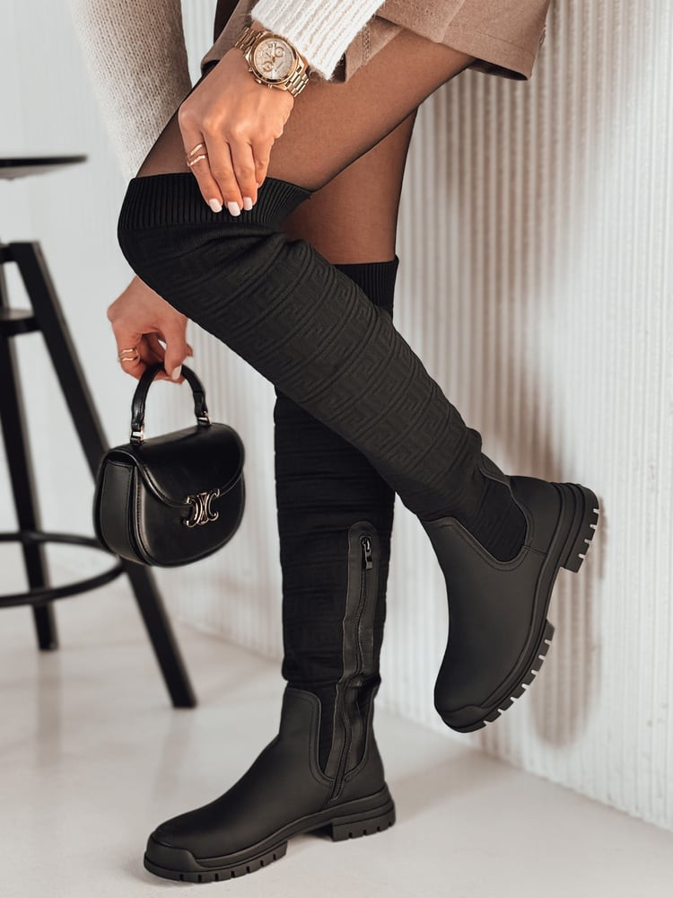 Kozaki damskie ELEFIVE czarne Dstreet