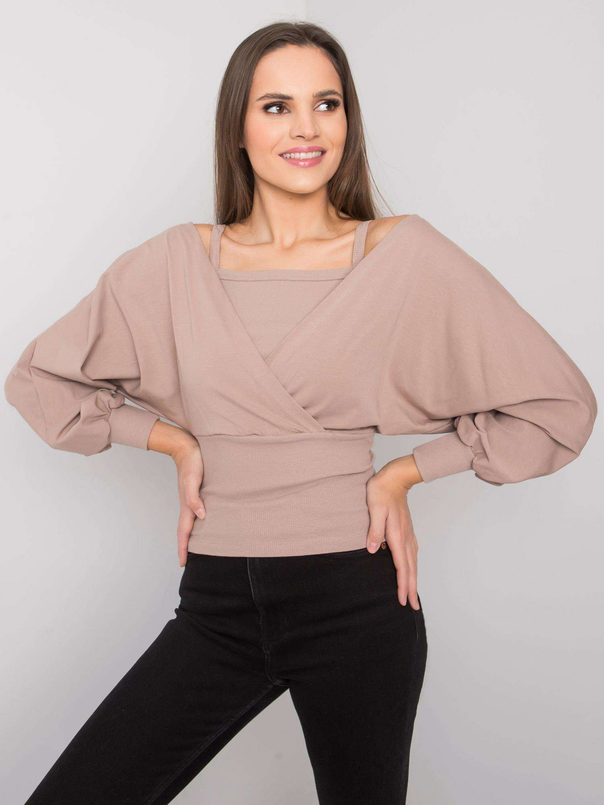 Blouse-RV-BZ-7311.02X-dark beige